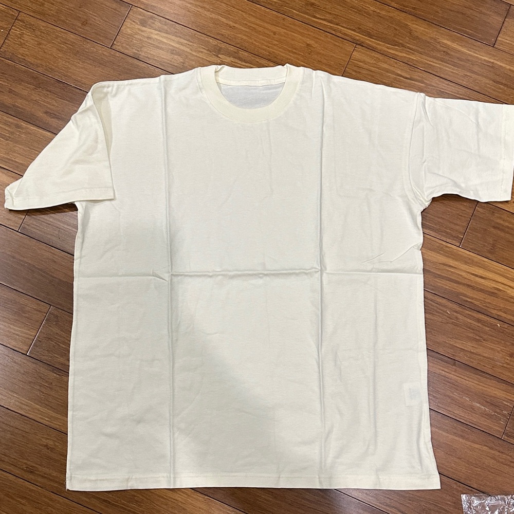 NWT Women's Cream Short Sleeve Tee OVERSIZED